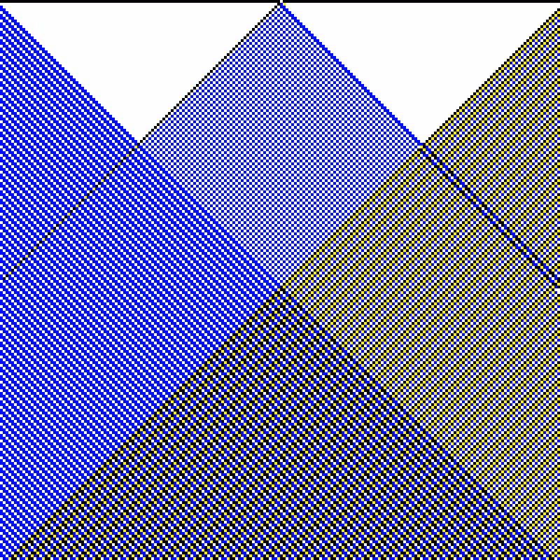 RGB Elementary Cellular Automaton #883