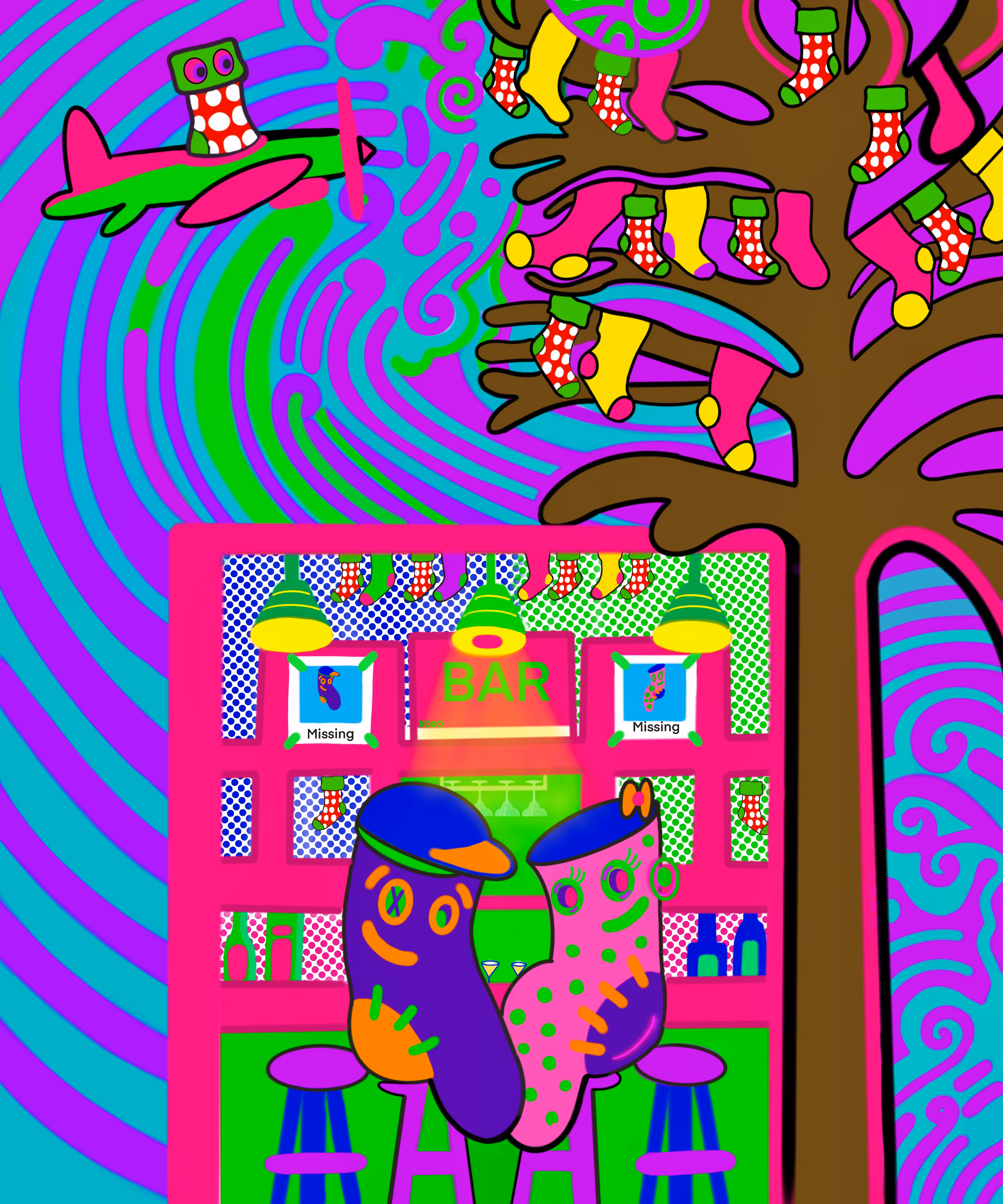 "Lonely Socks' Night Out"