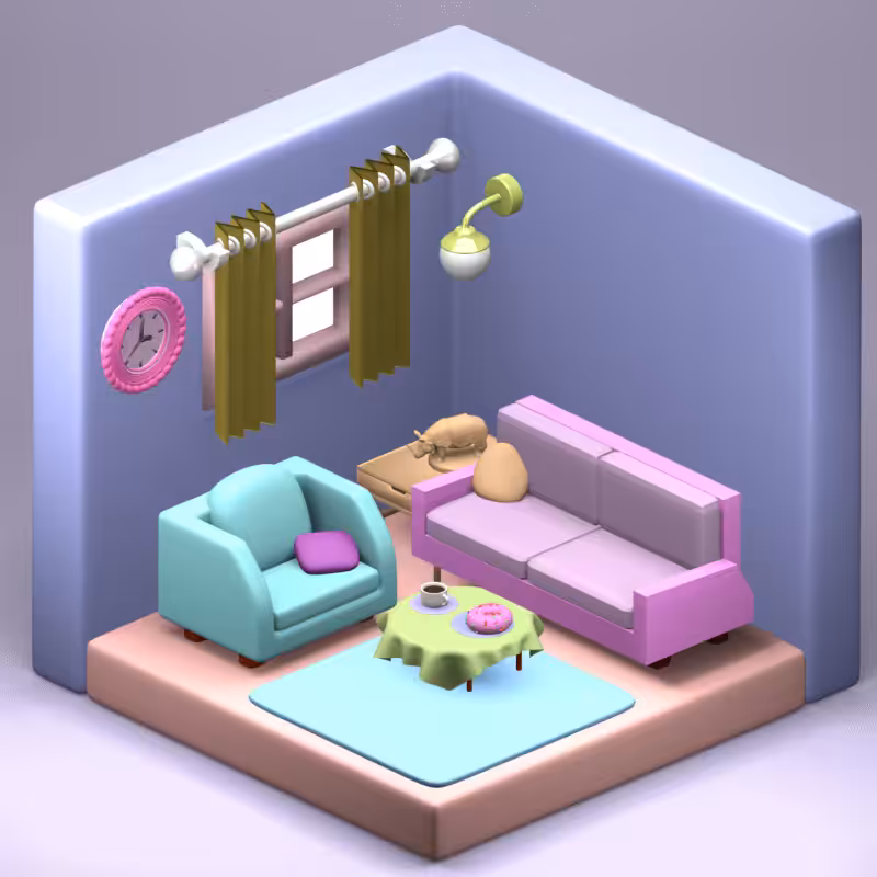 3D Fantasy Living room #32
