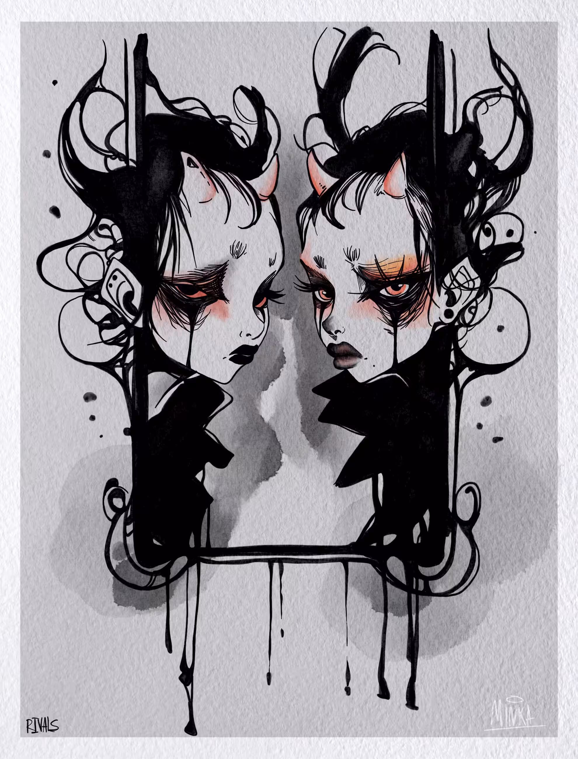 INKTOBER 25: RIVALS