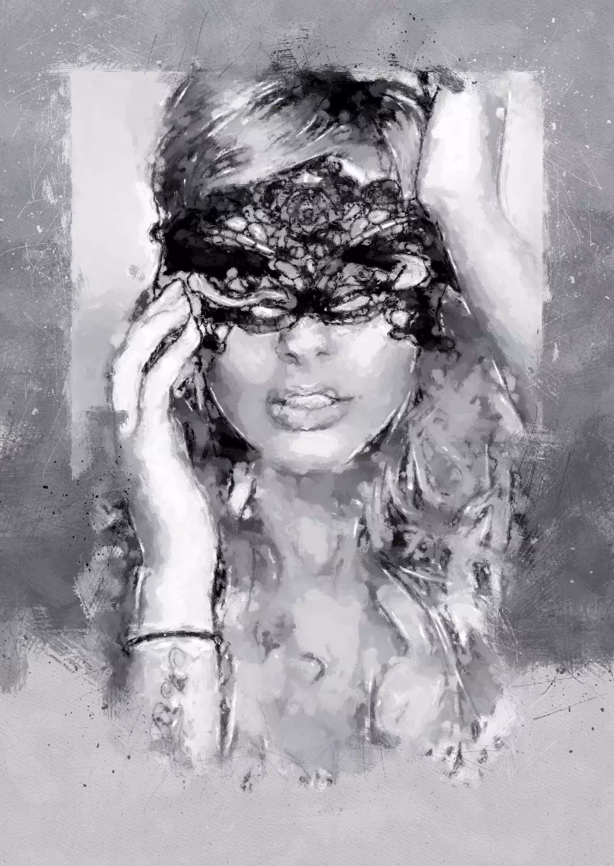 masked girl