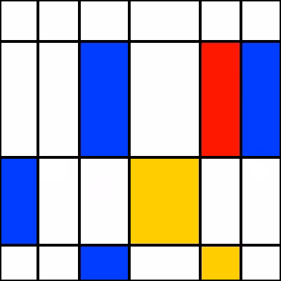 de Stijl Vectorian Grid #2