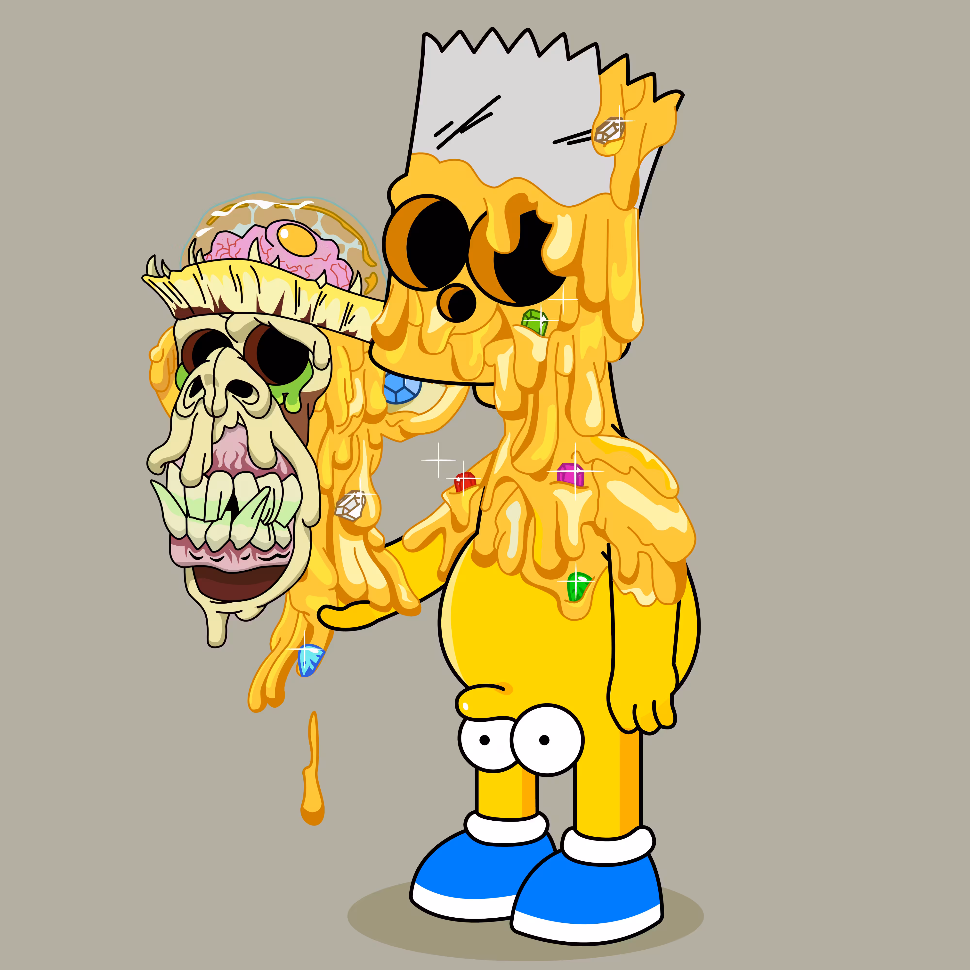 Unmasked Mutant Gem ApeBalls #220