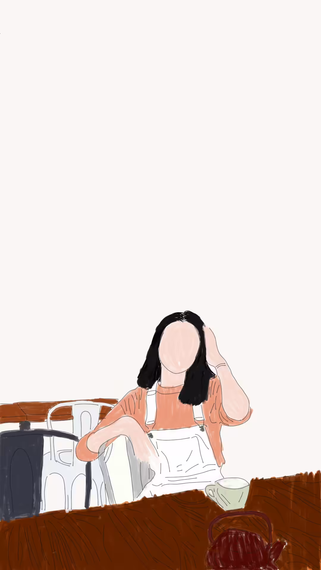 girl. on coffeeshop