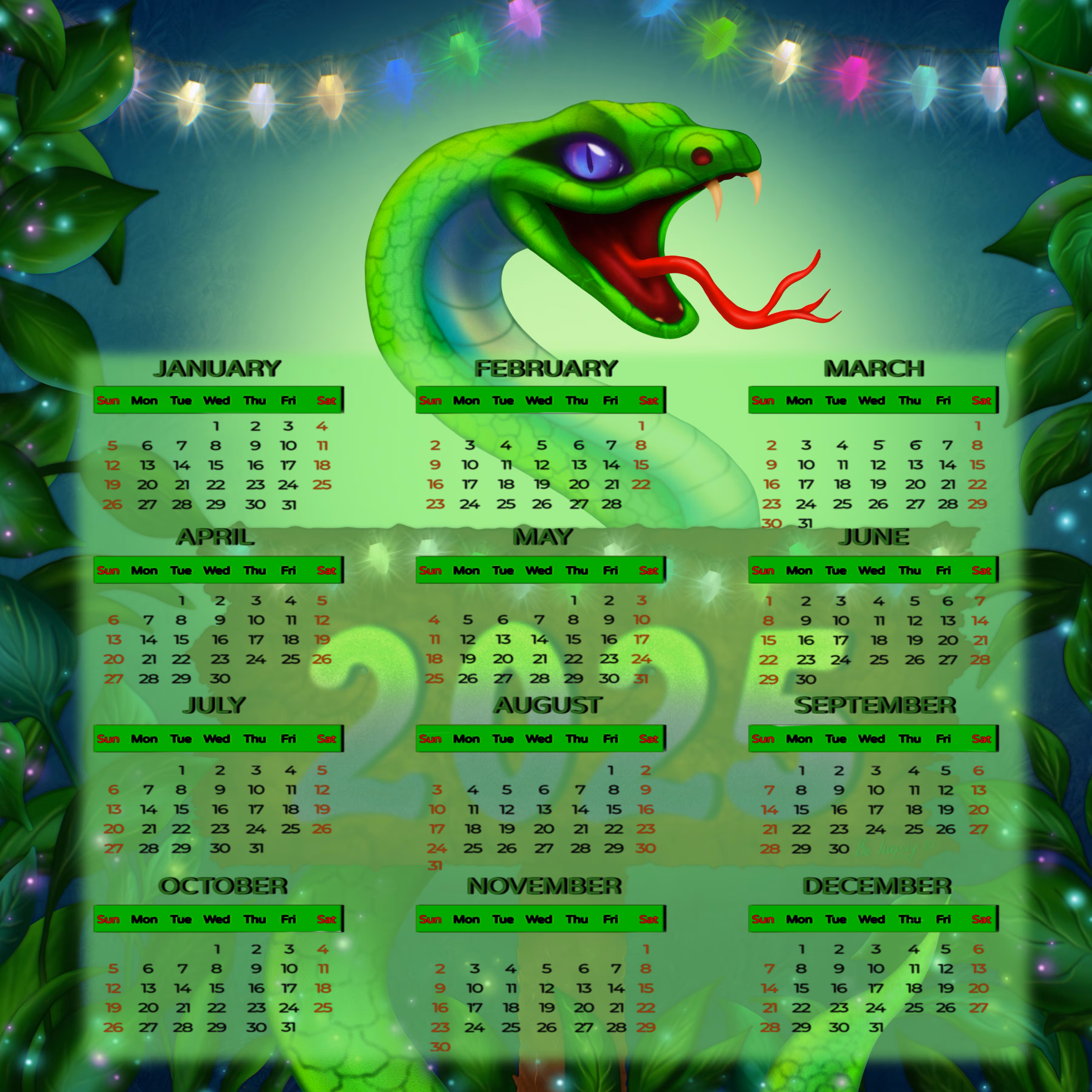 Calendar 2025