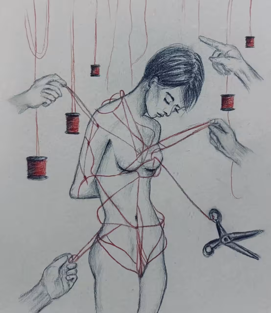 My physical artworks: Heavy Threads