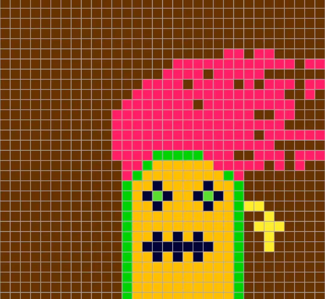 Pink haired cucumber