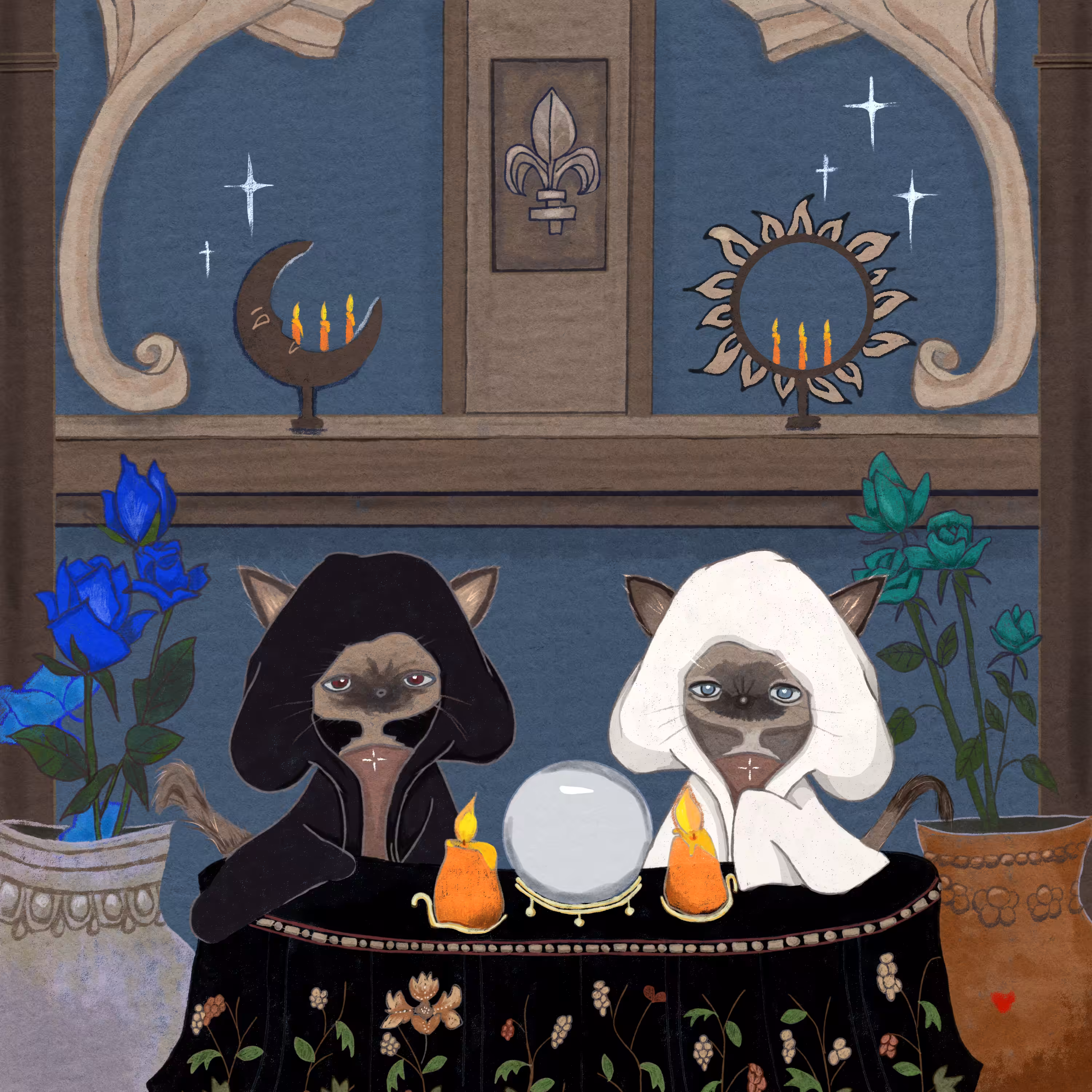 JivaCAT Artworks #18:The Twin FortuneTellers