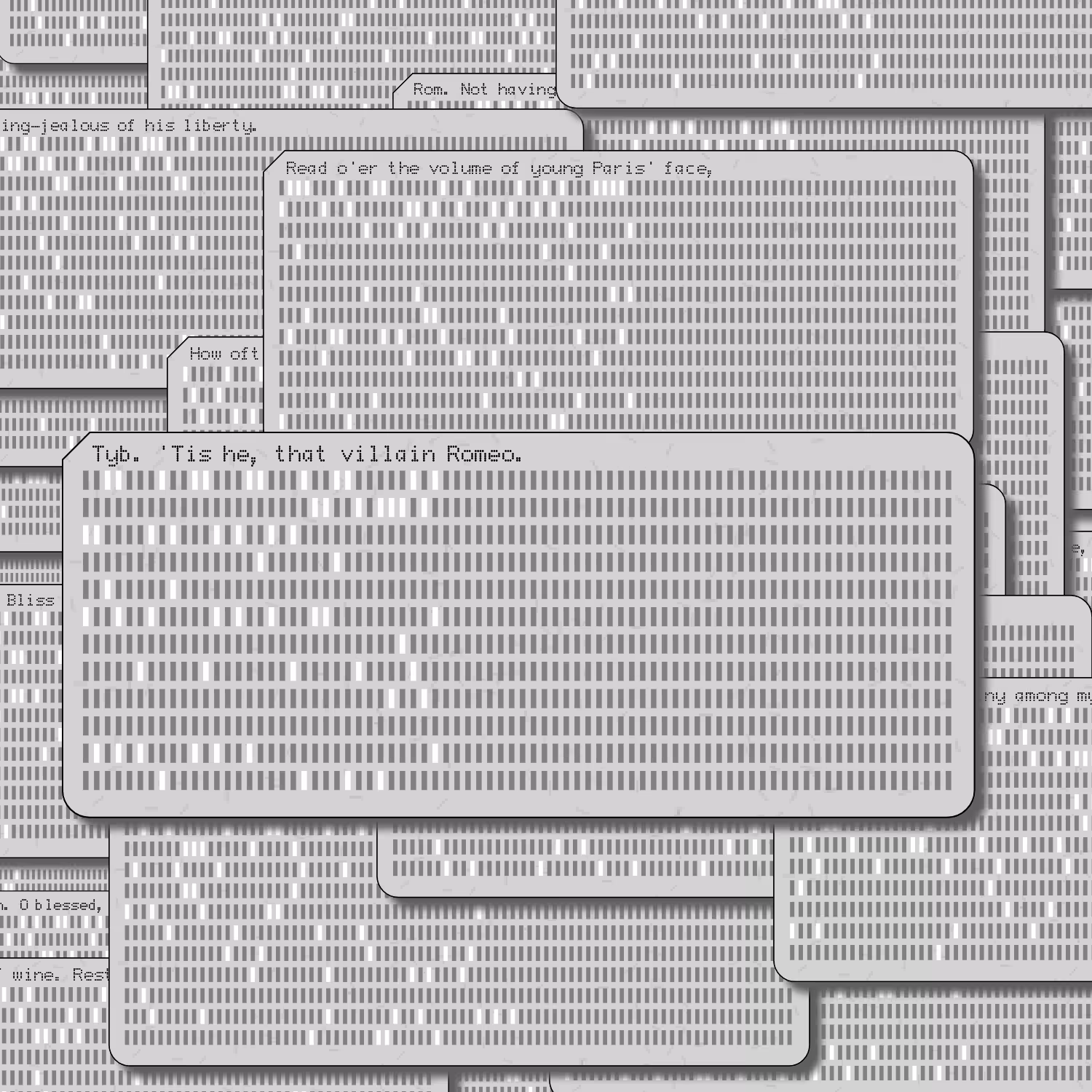 Romeo and Juliet on Punched Cards (Free) #162