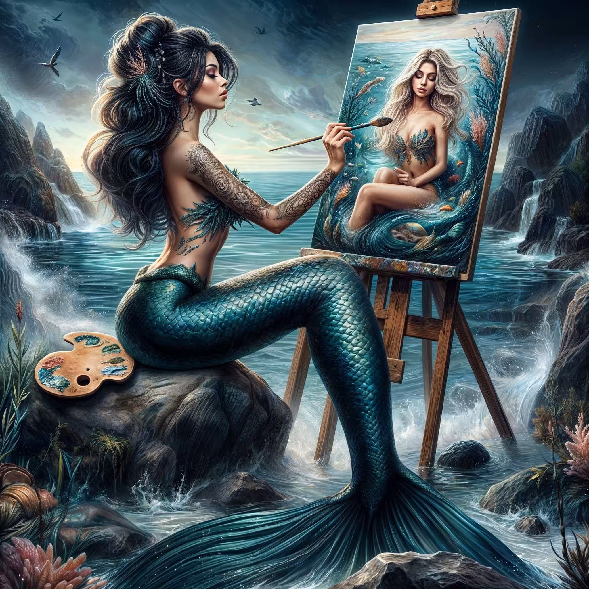 artist mermaid 🧜🏼‍♀️