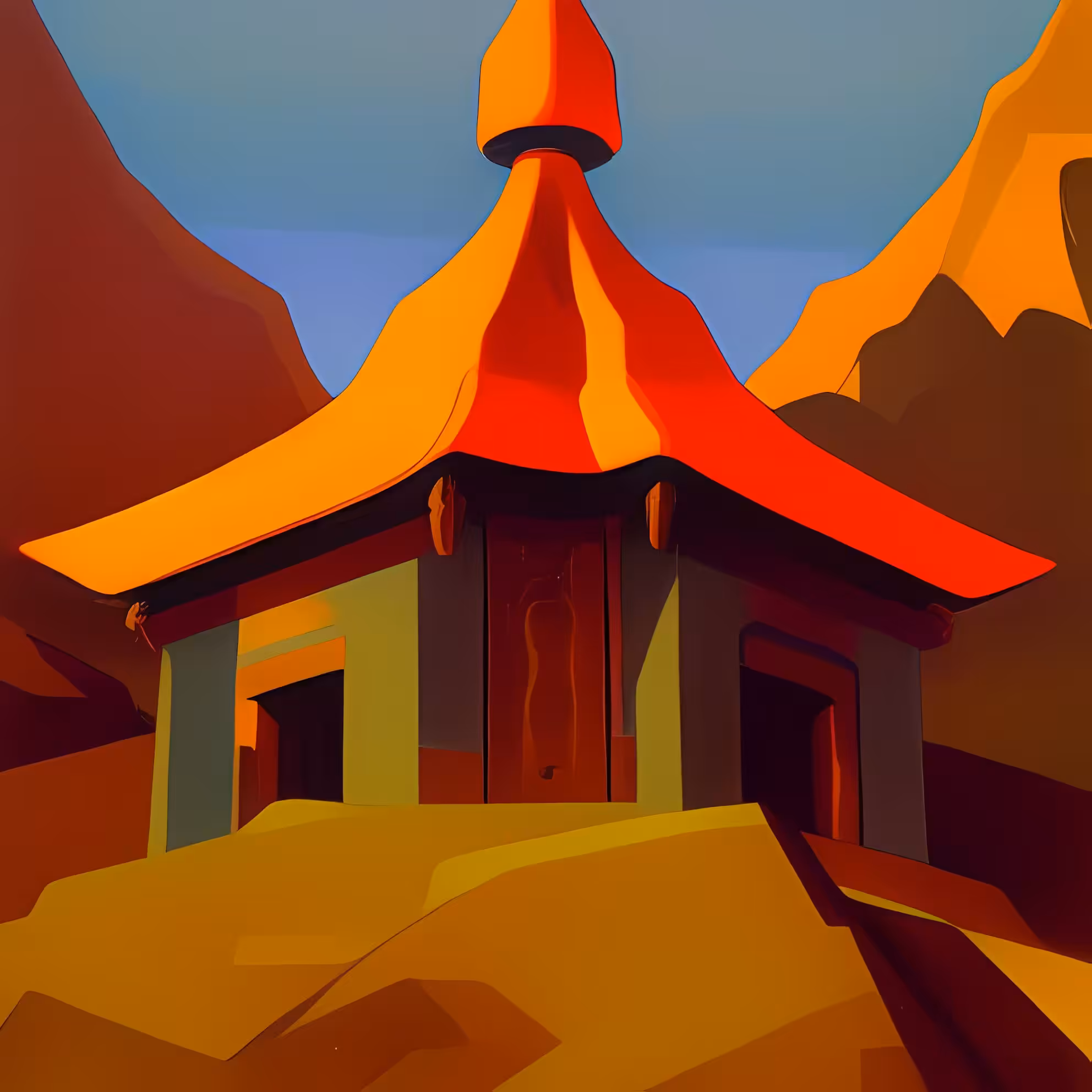 Mountain Temple #6