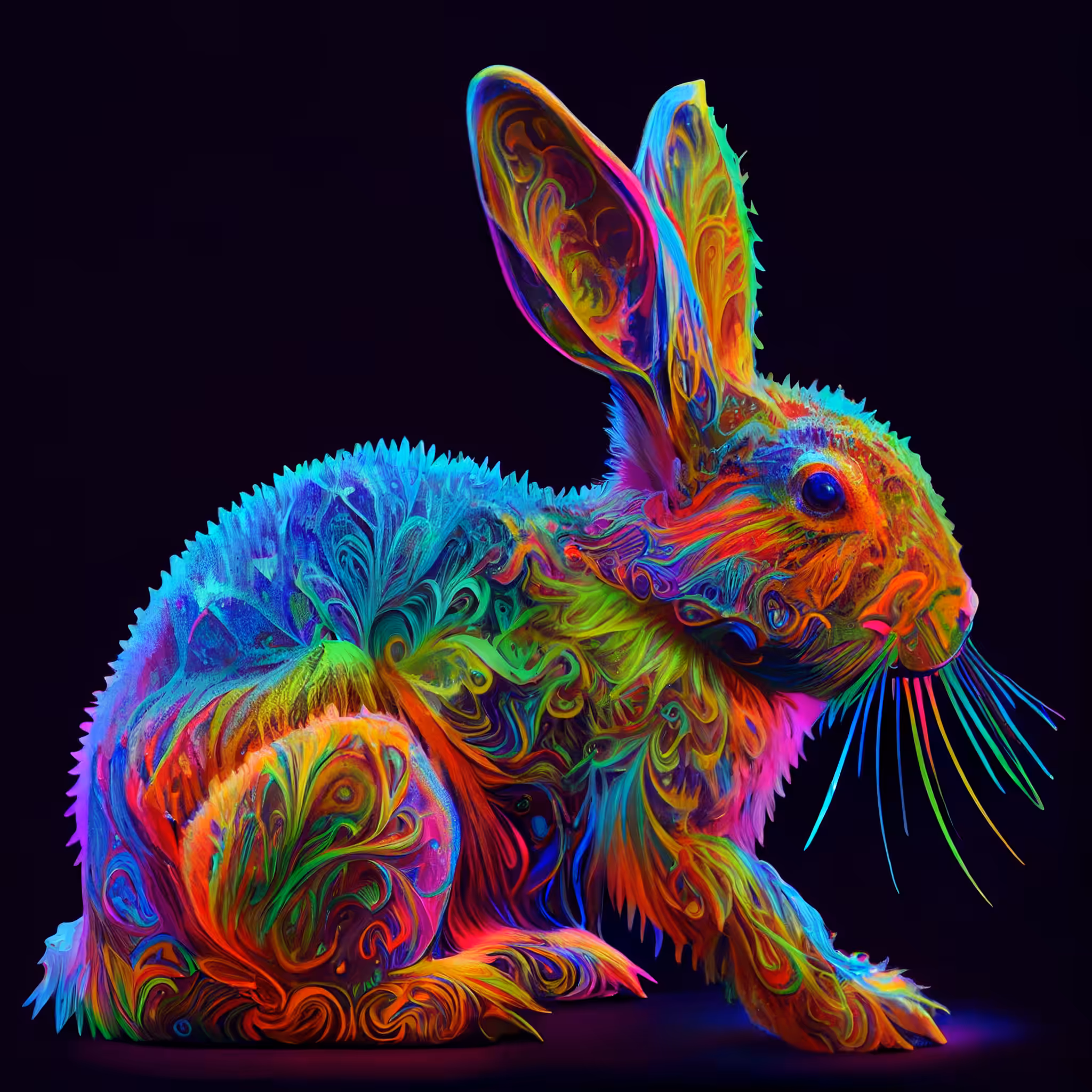 Rainbow rabbit