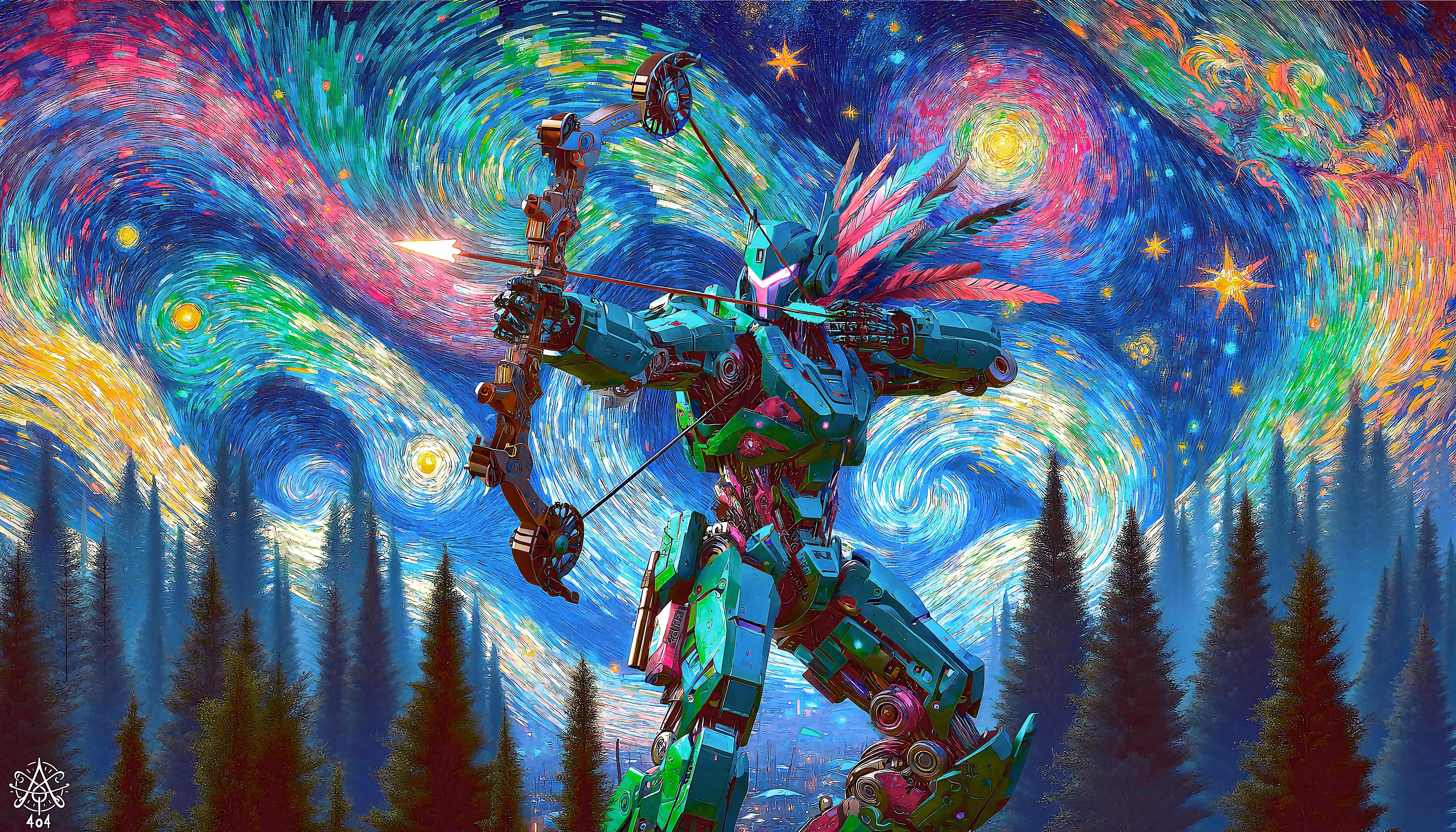 CrazyTron - Inspired by Crazy Horse - Oglala Lakota - #NPW004