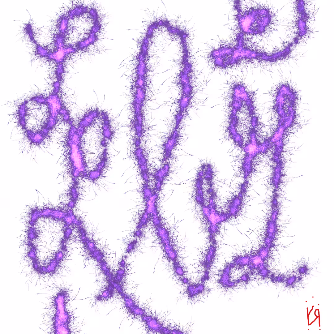 "Asemic Poem" by Richard F. Yates (Holy Fool)