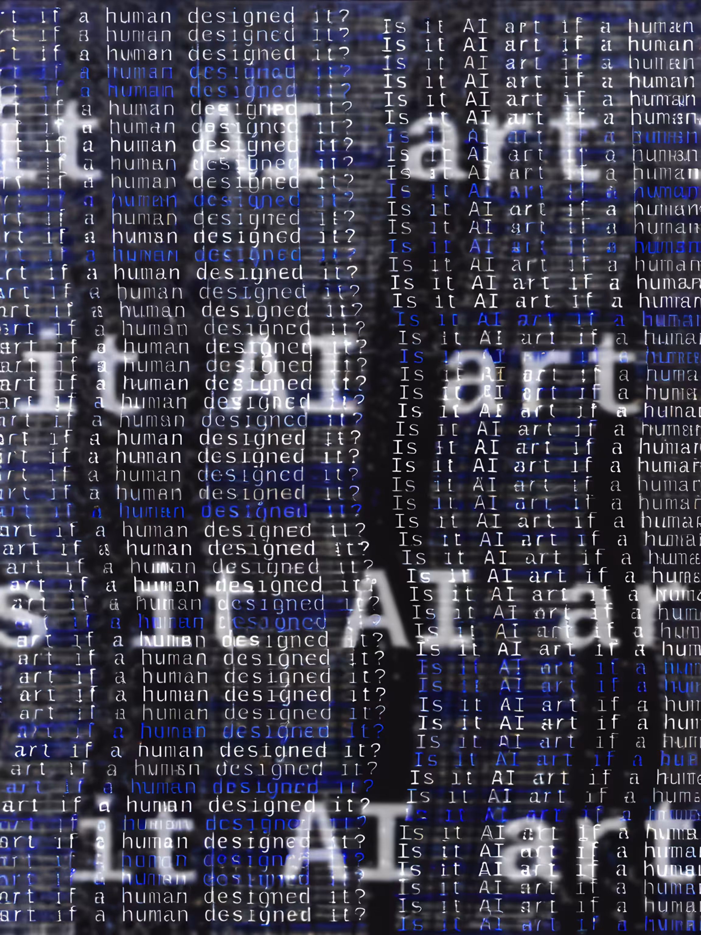 Is it AI art if a human designed it? #33