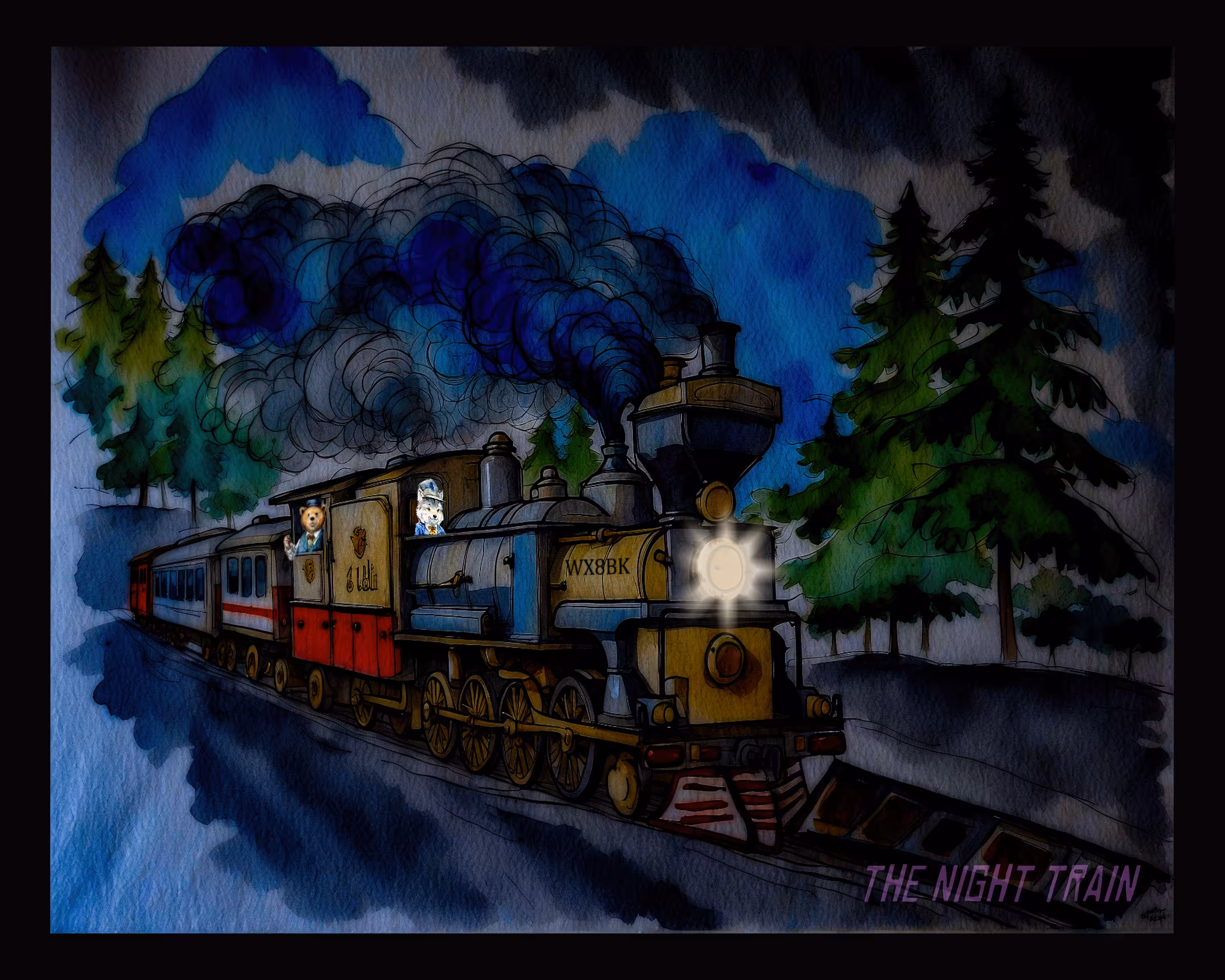 Runaway Night Train - by Ryan Annett