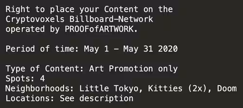 CV Billboard-Network 05/2020