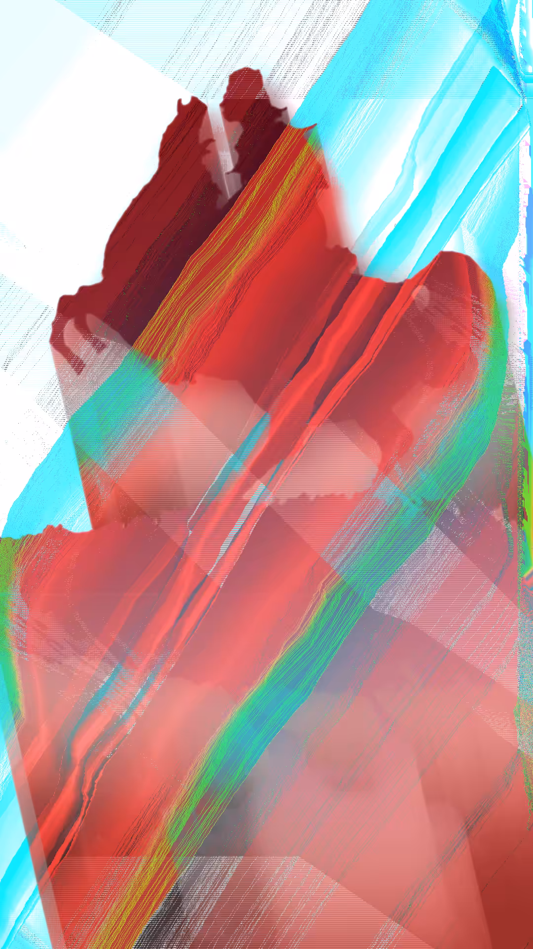 Magic Glitch Horse - Melting Red Winds