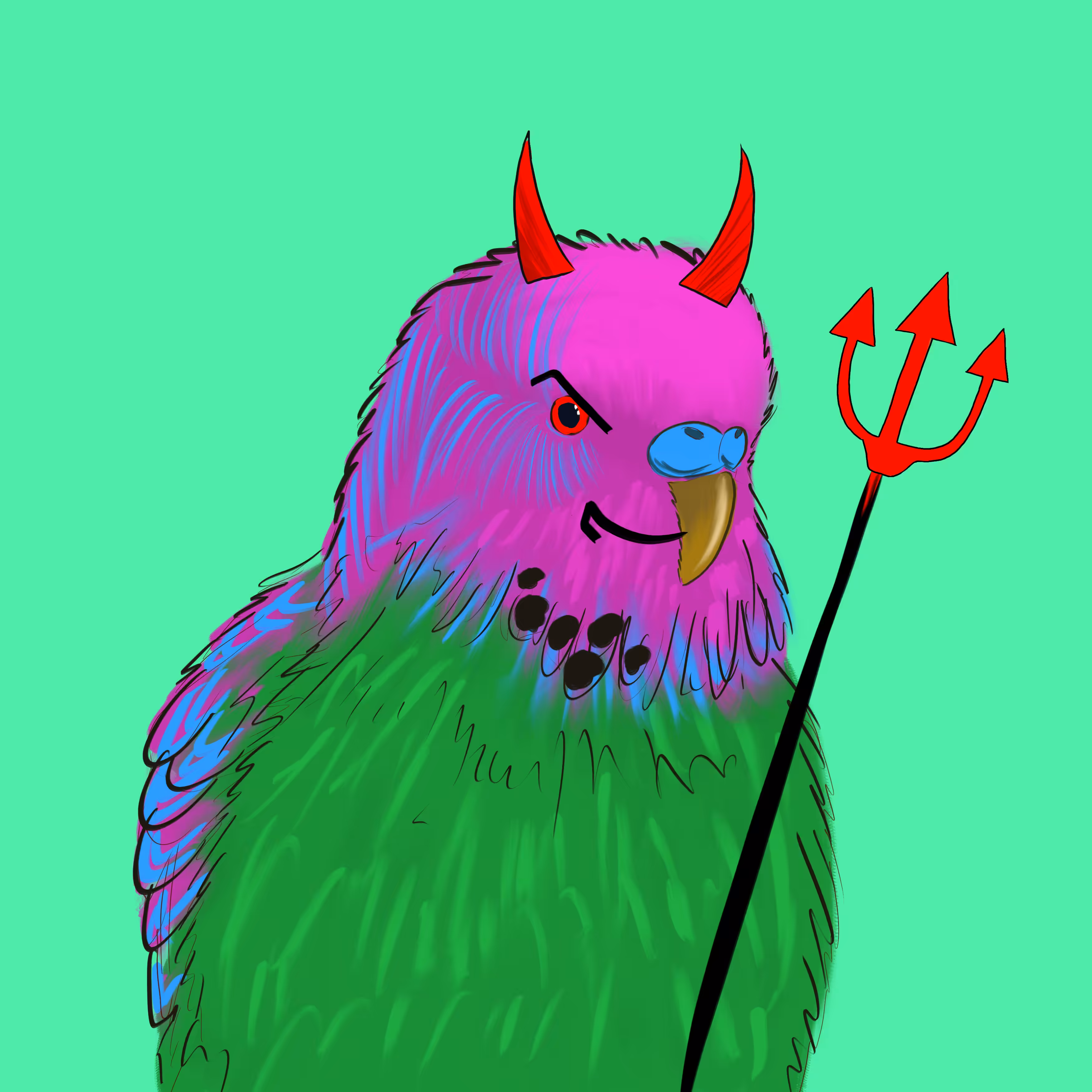 Neon Parrot #6