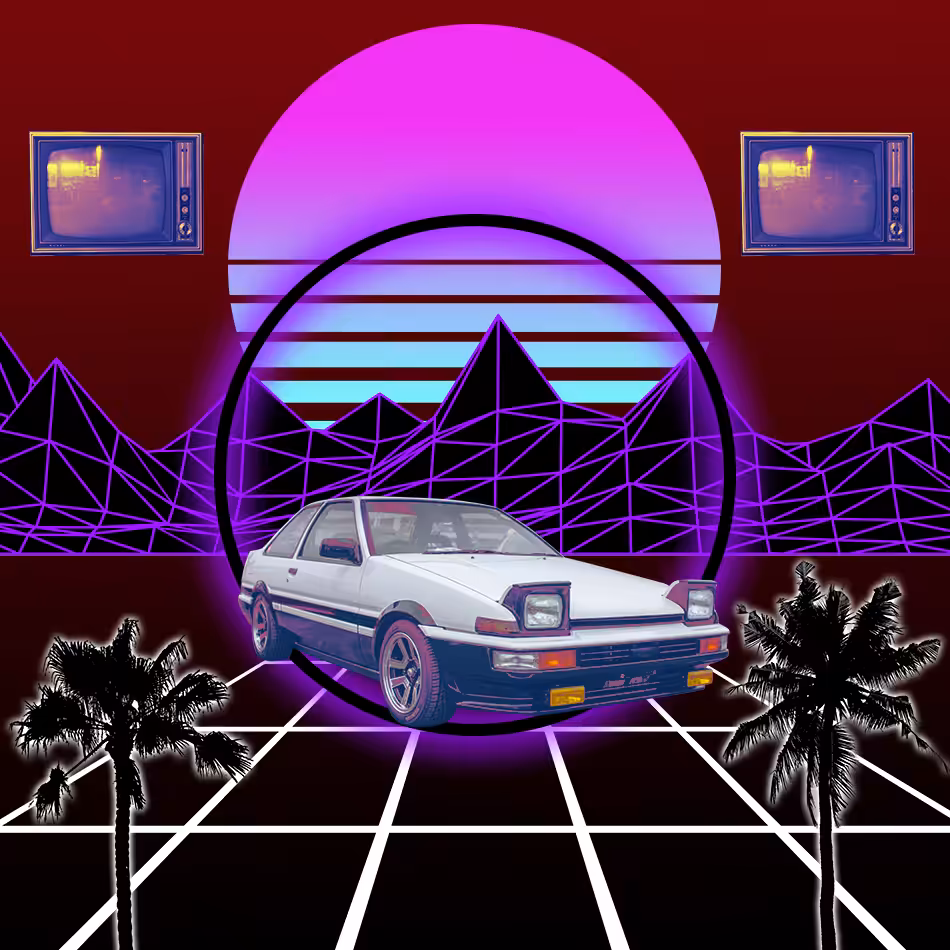 S Y N T H W A V E Nightlife Generator #100