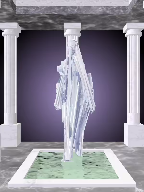 HeavenComputer: The Receding Melted Blue Man #1086