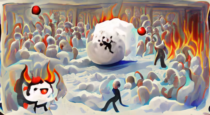 A Snowball’s Chance in Hell (pixray_genesis)