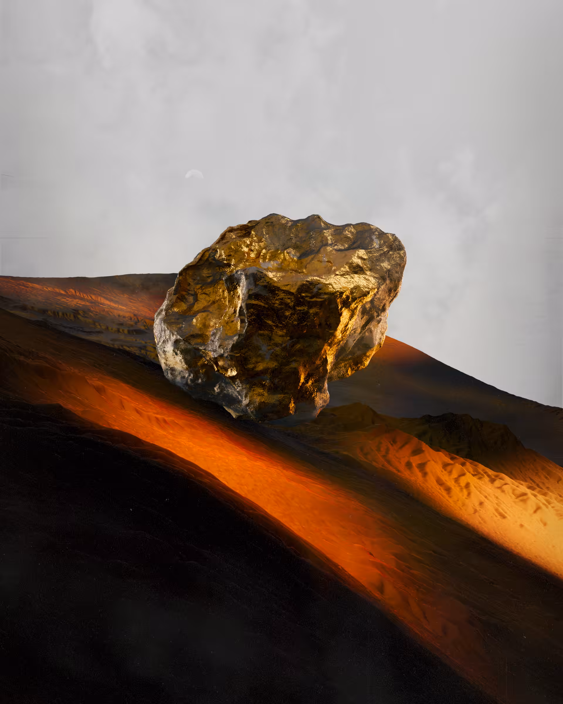 3D-Gold Nugget #1 Genesis