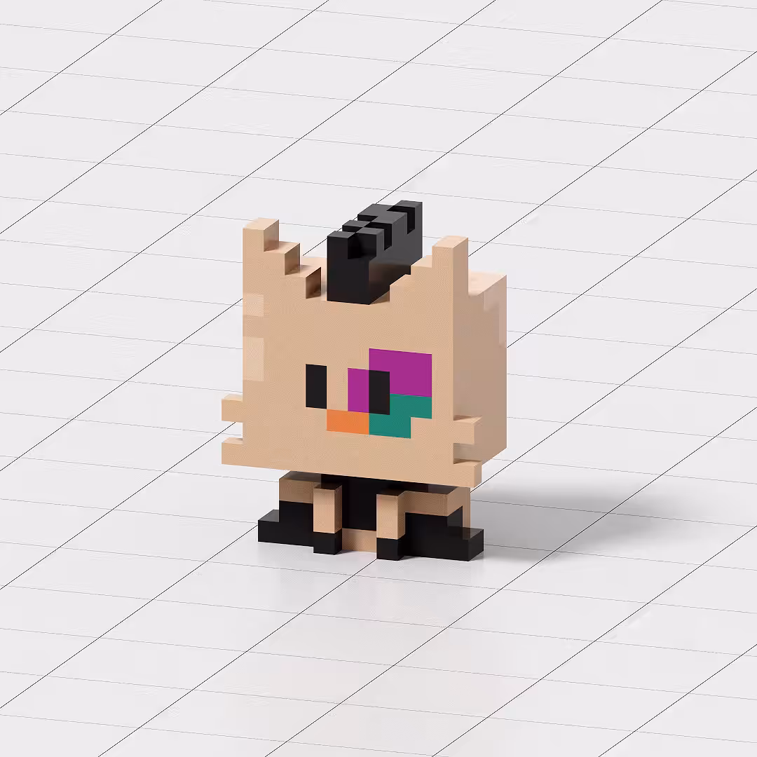 Crypto Voxel Cats #017