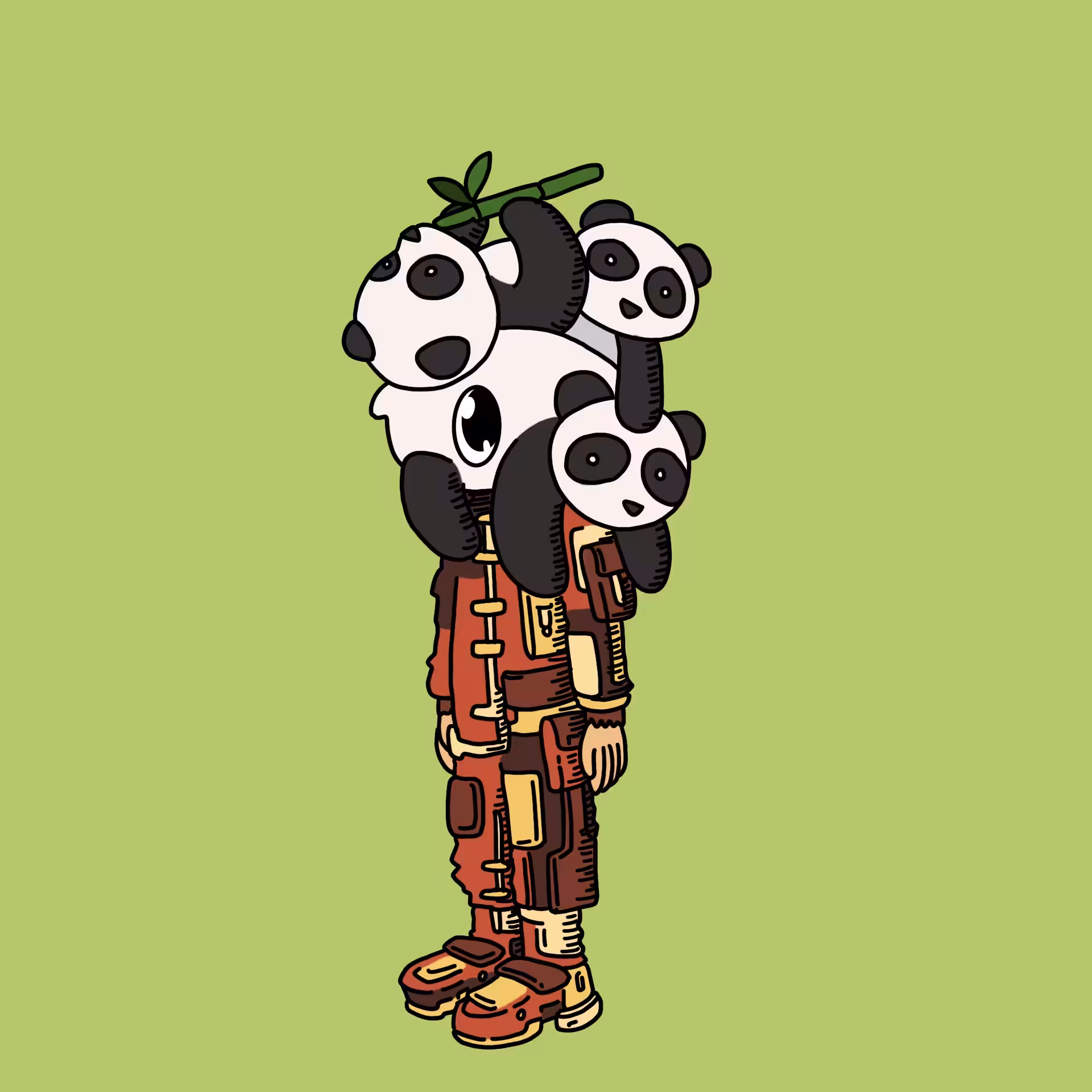 One eyed guys: Panda nanny OEG