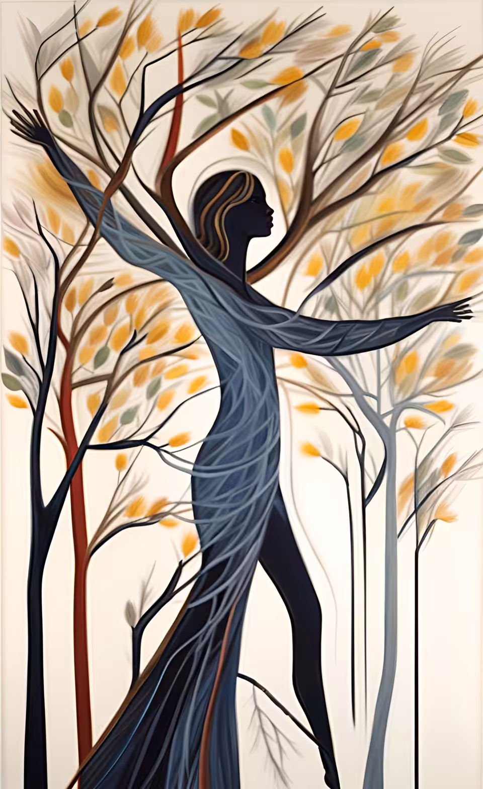 Series 2: A woman is like a tree. A woman's own existence is an art.