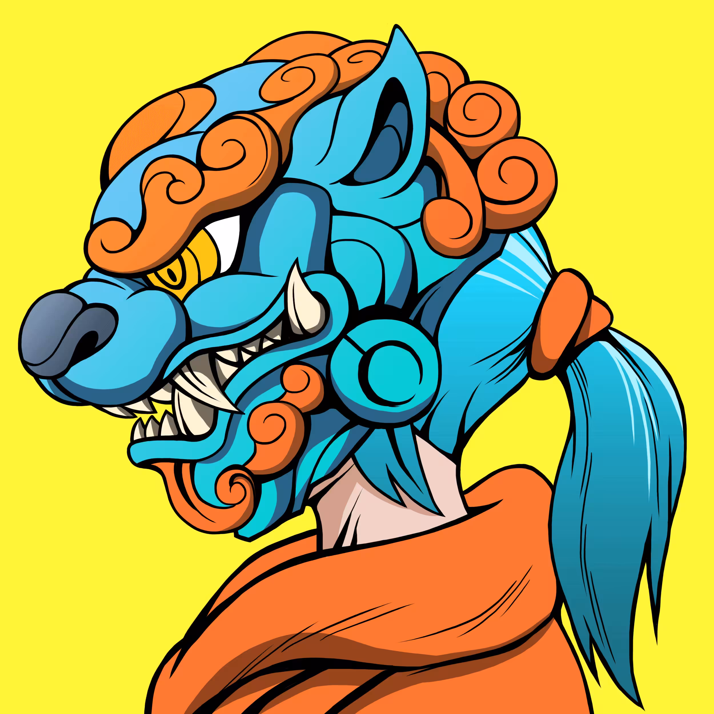 Temple Lion Mask #1
