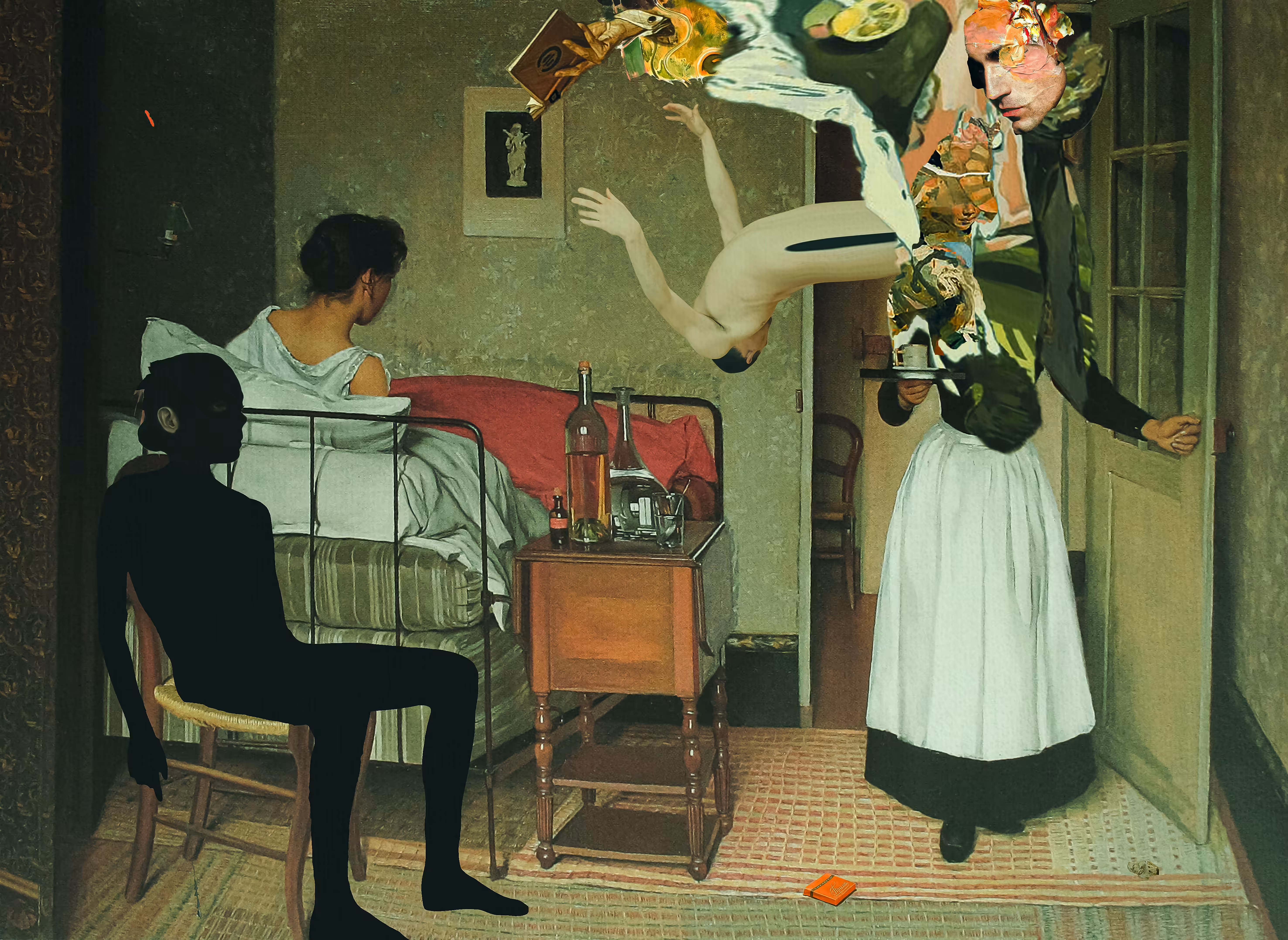 "When there are already three in the room, and the tea is yet to be served"