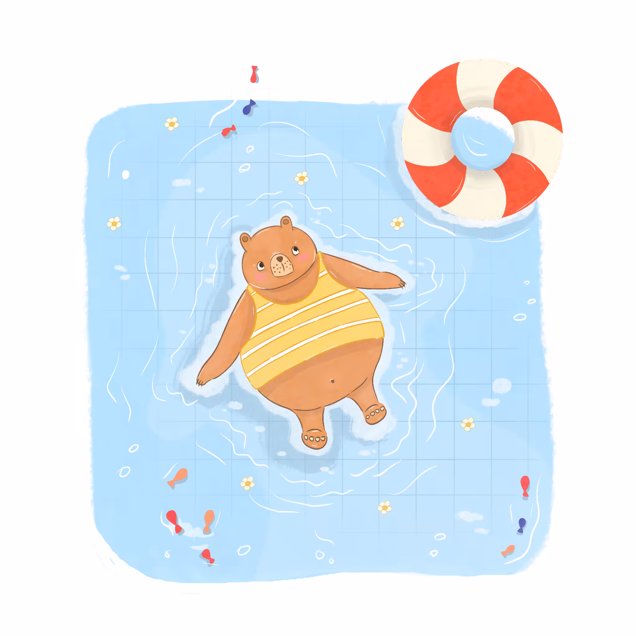 Relaxing bear