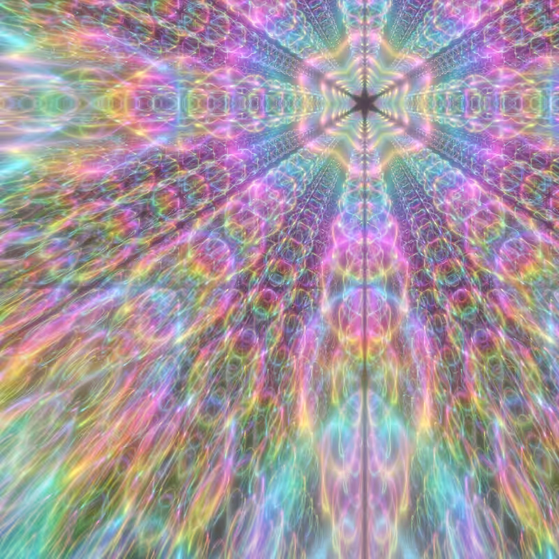 Fluorescent Hexagram #12