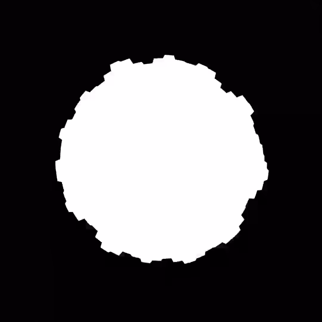 A circle with a tiled perlin noise loop