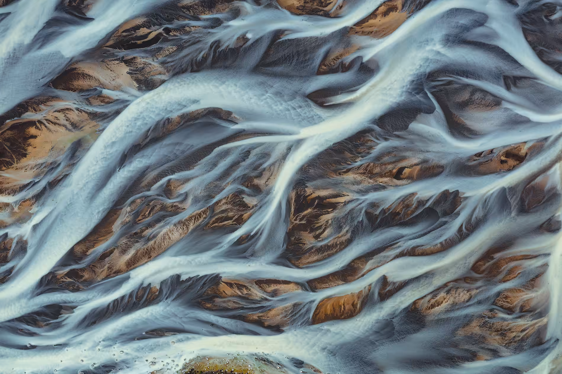Glacial River from Above #17