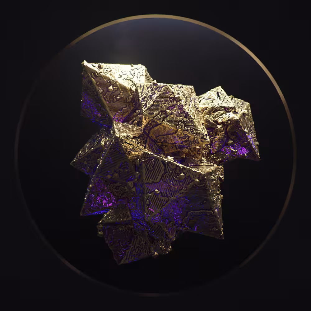 Gold crystal