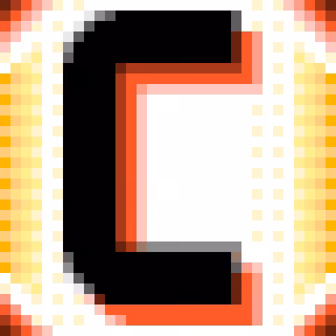 Drop Cap "Stamped One" Letter C