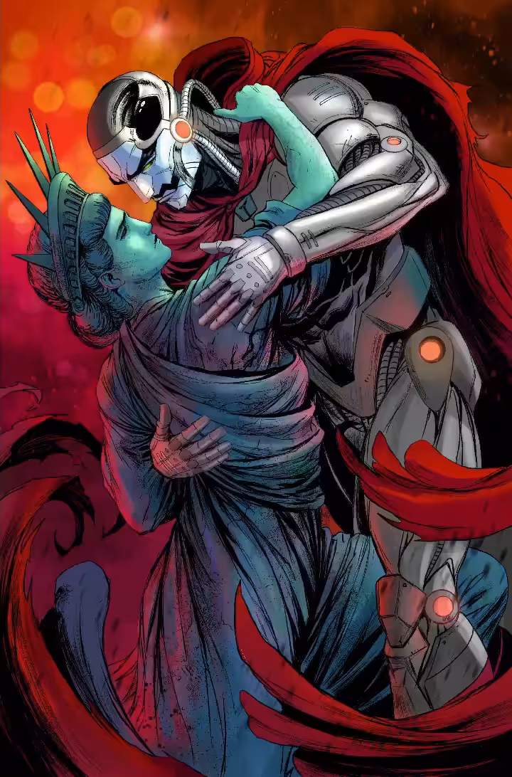 SATOSH1 x Lady Liberty II. (Coloring Process)	