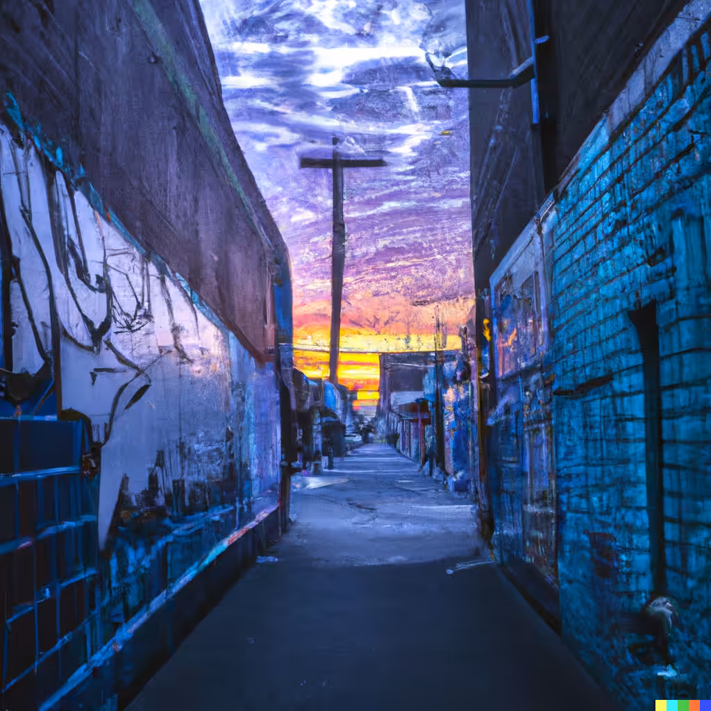November Alley Sunrise