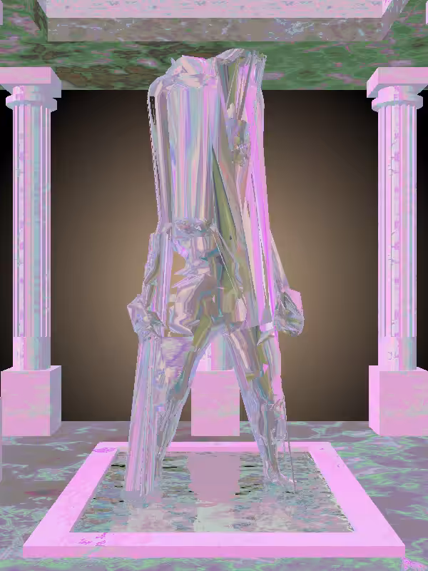 HeavenComputer: The Shooter Holographic Glow Woman #1662