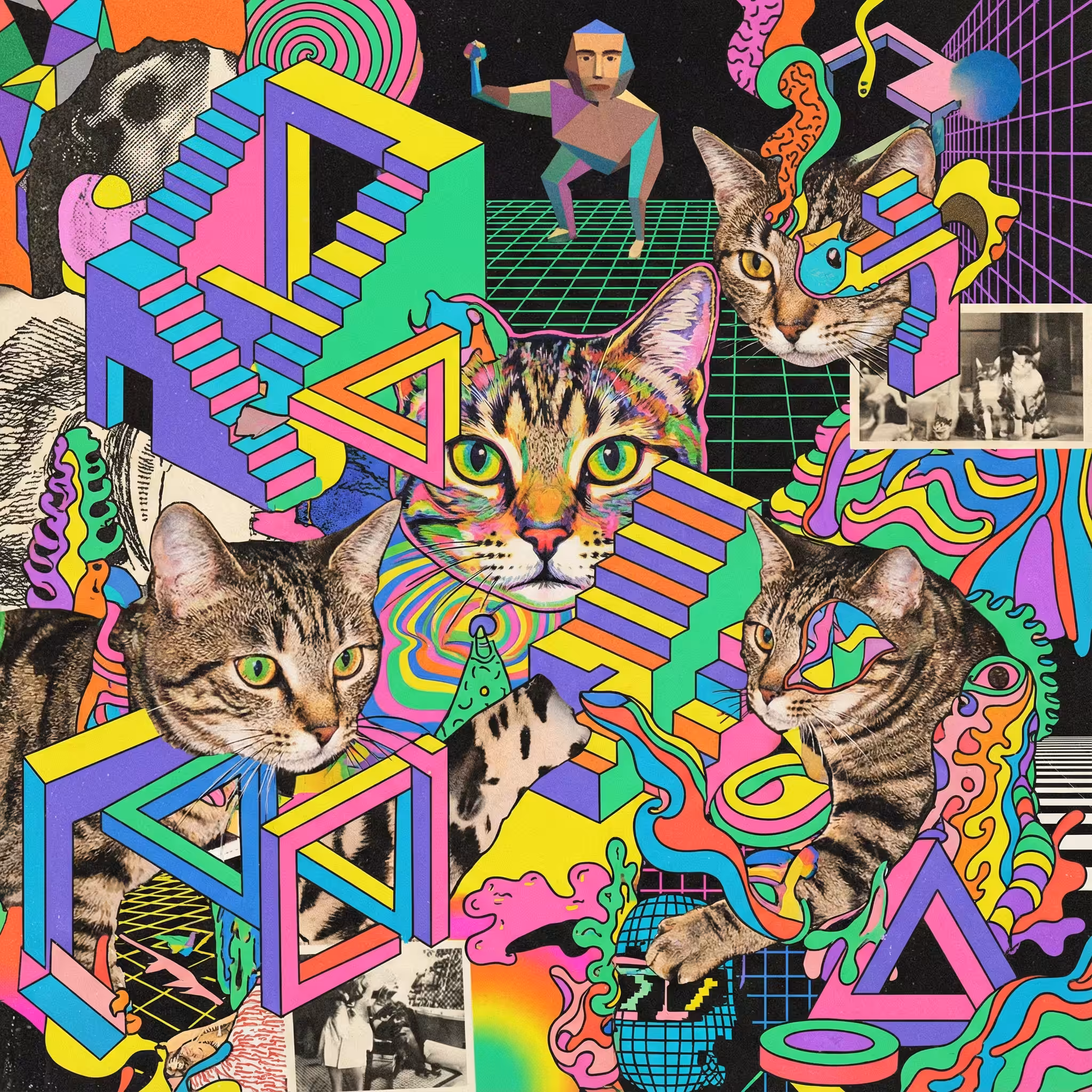 abstract cats #64