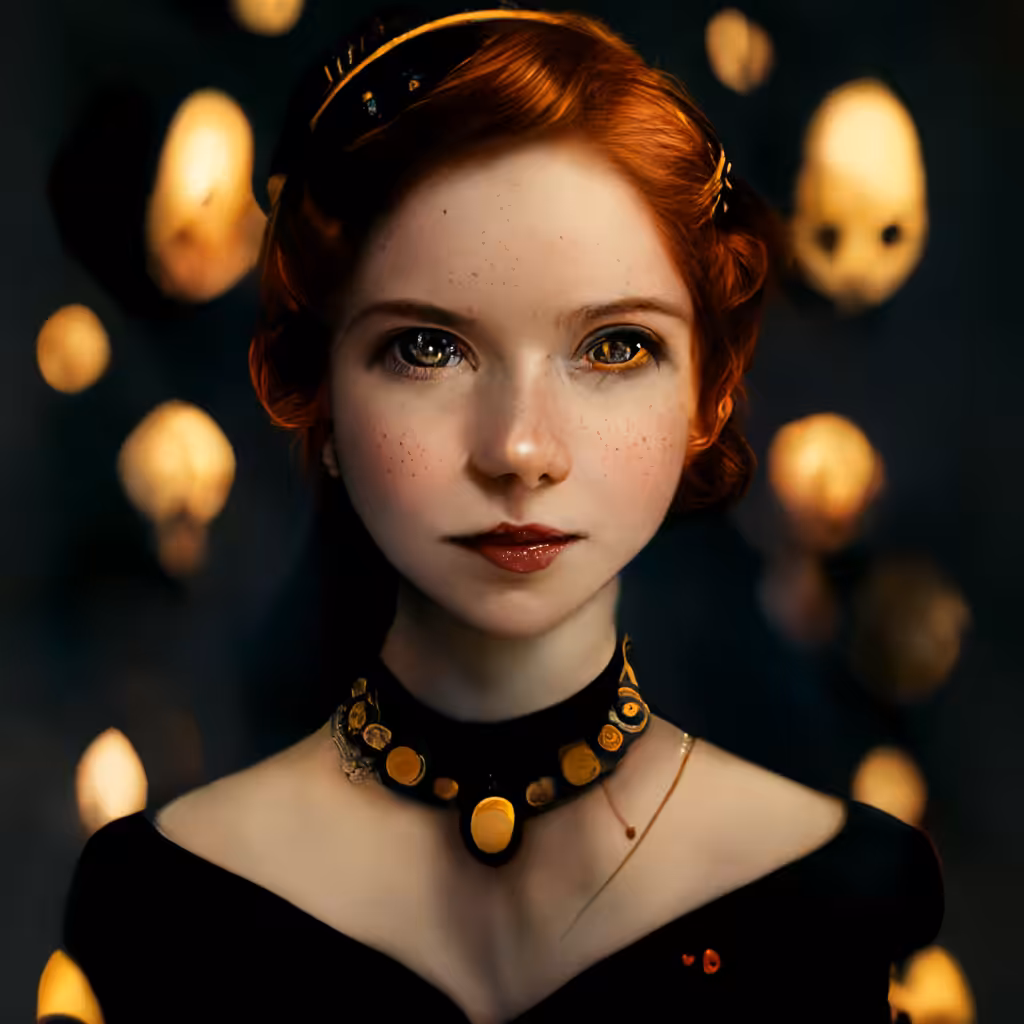 Psychedelic Art: Girl in black