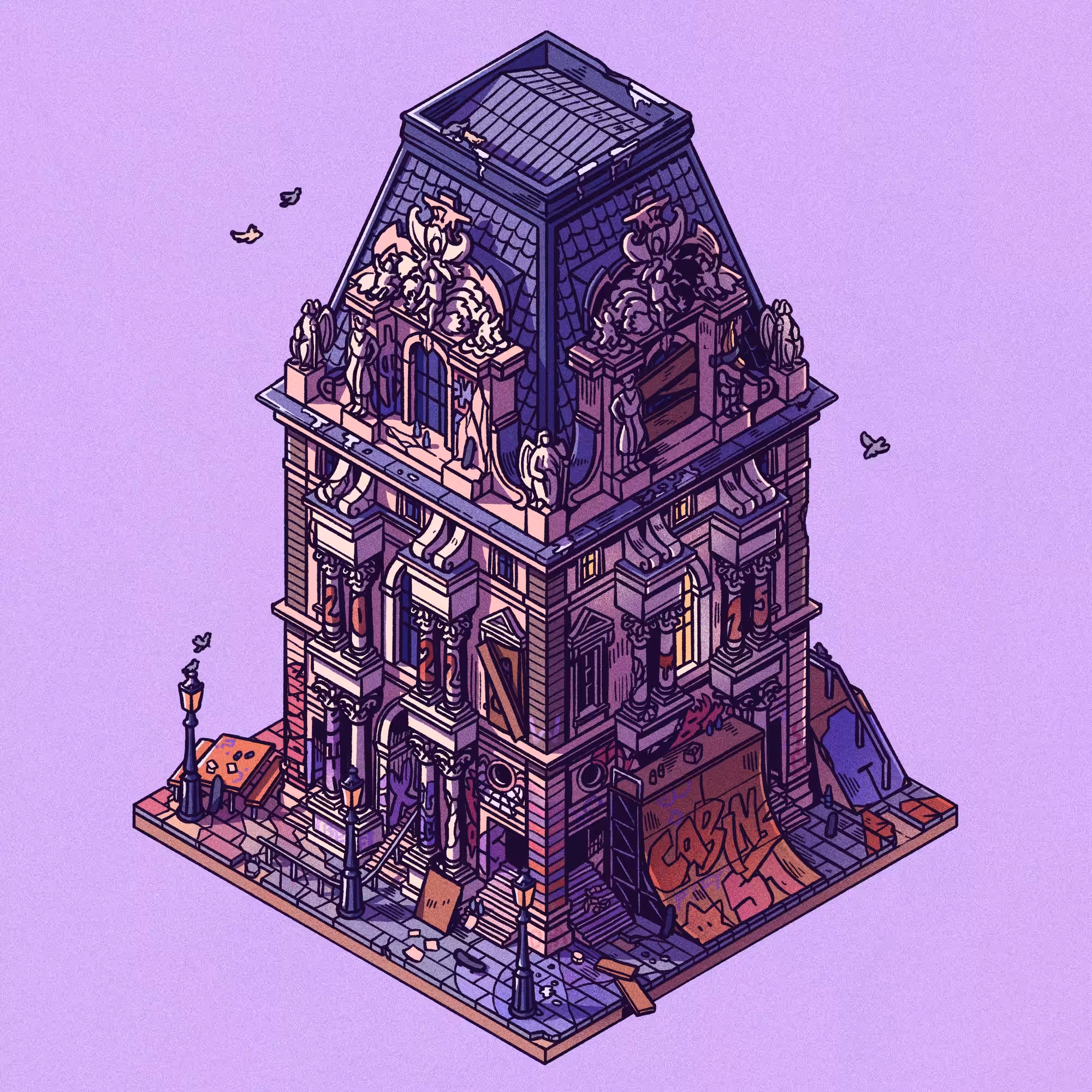Curious Cabins #51 — Louvre