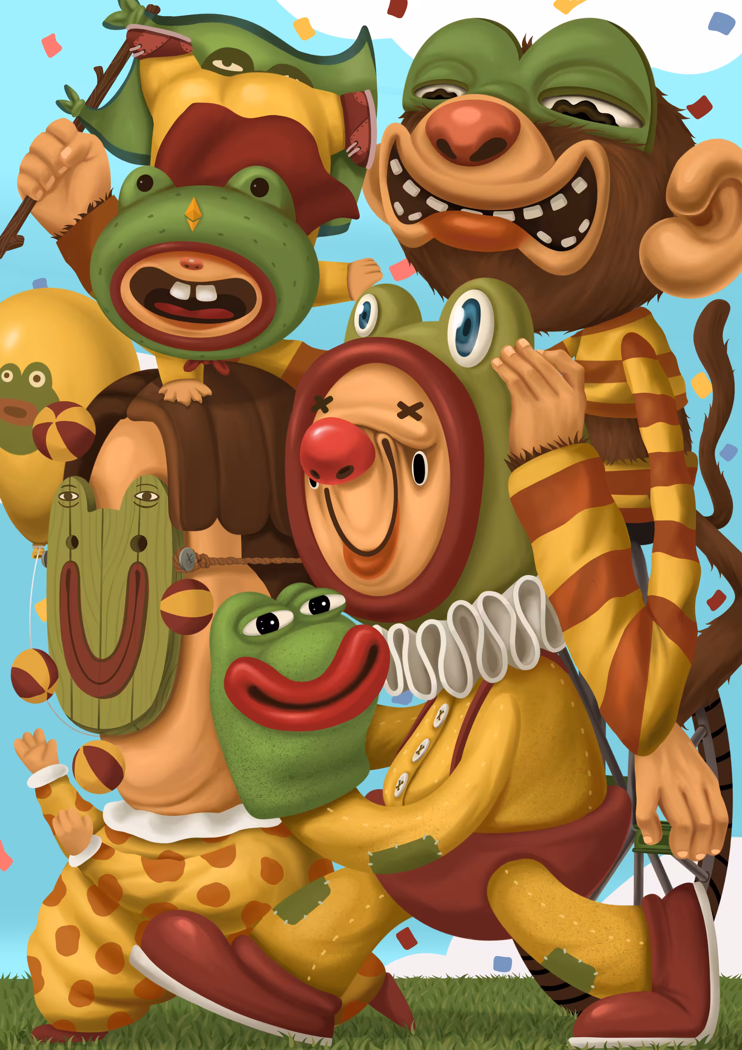 The Pepe juggling show