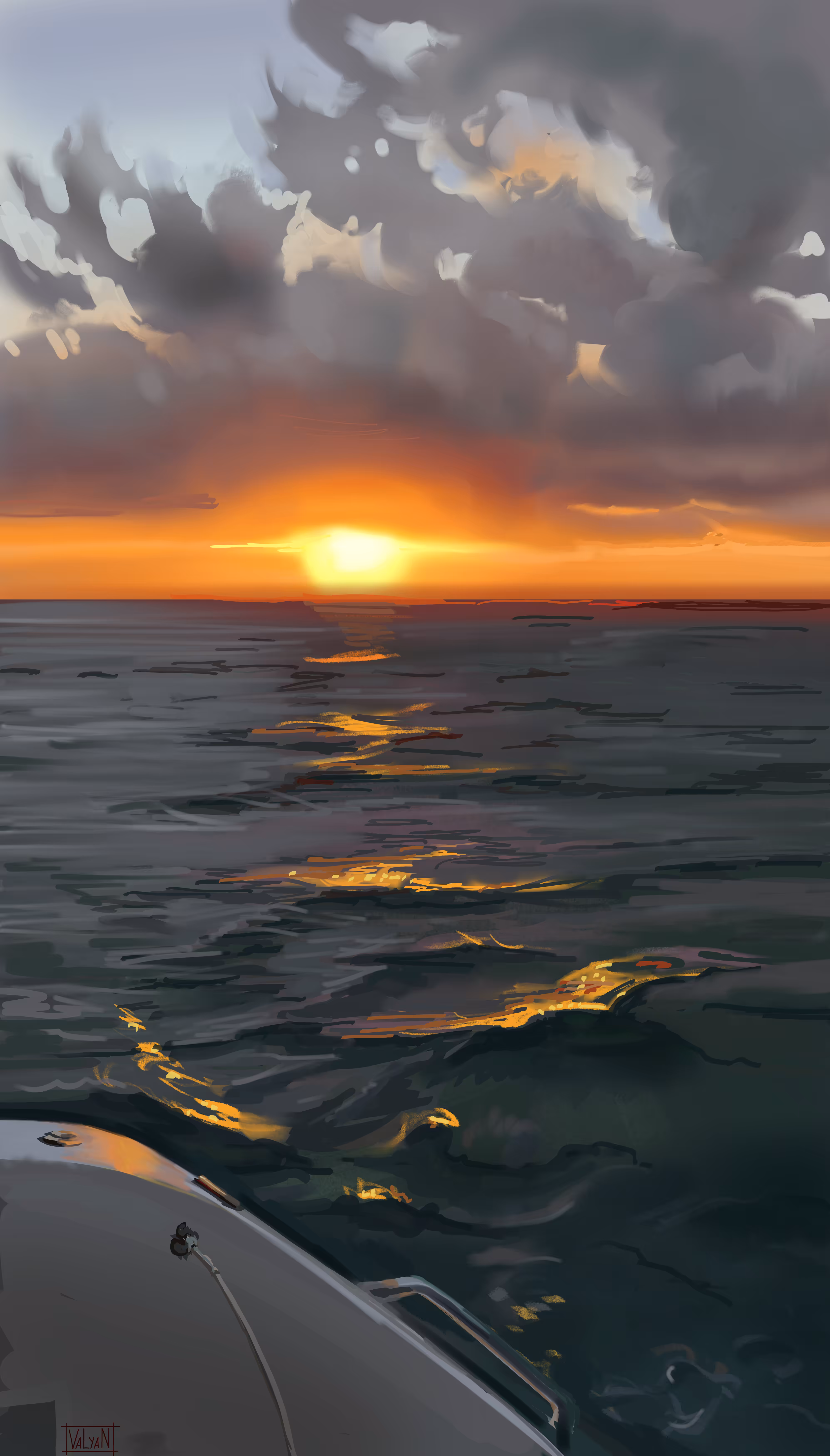 Gold on the water (Gift of Gratitude)