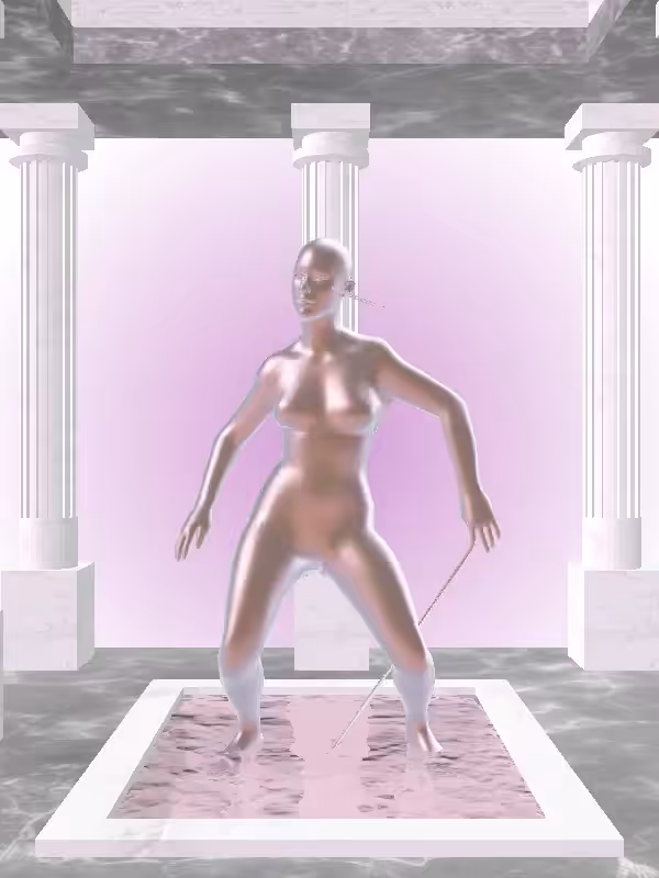 HeavenComputer: The Dancing Rosy Shimmer Woman #2713