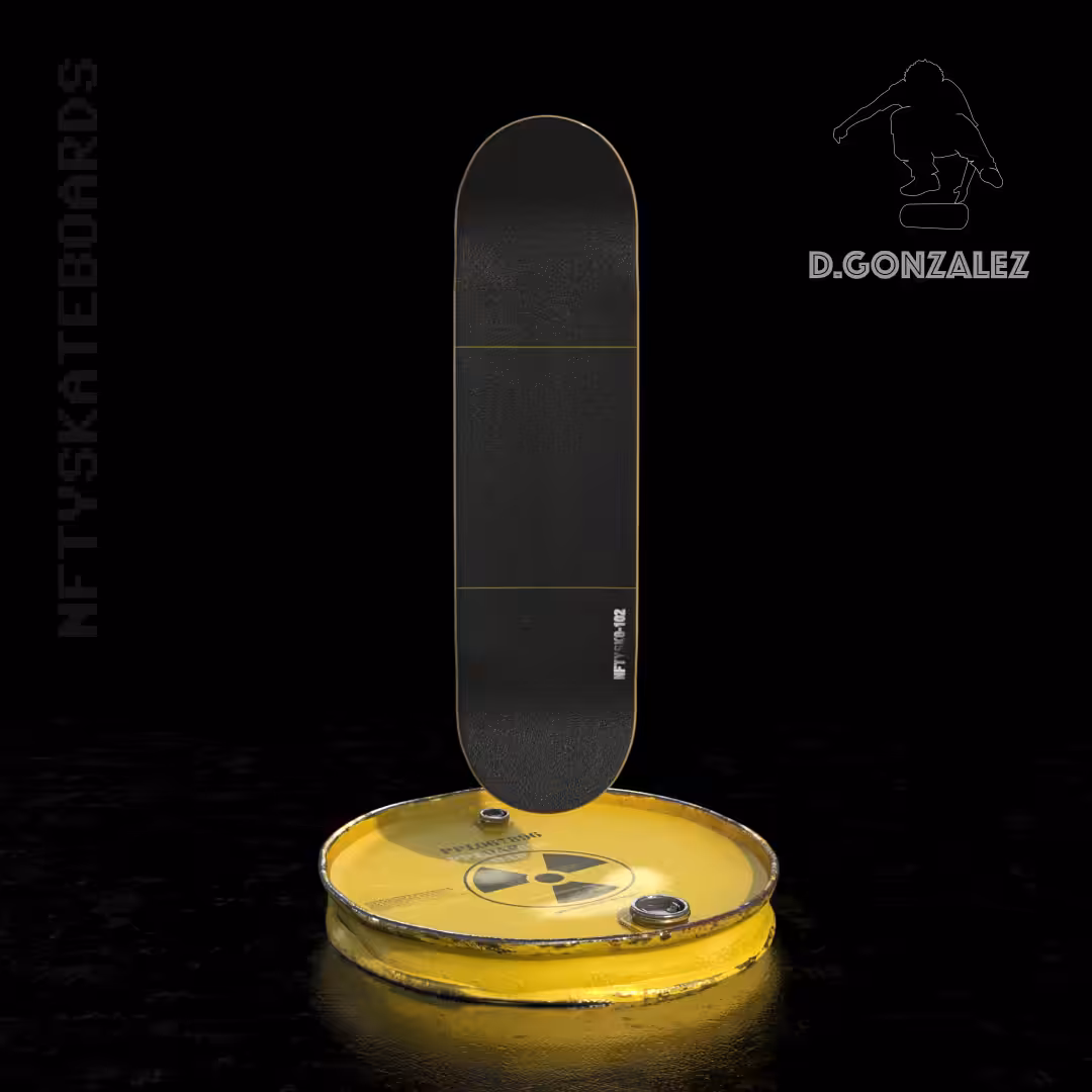 nftyskateboards NFT#102 - Danny Gonzalez "Gas Mask Skateboard” limited 25 edition