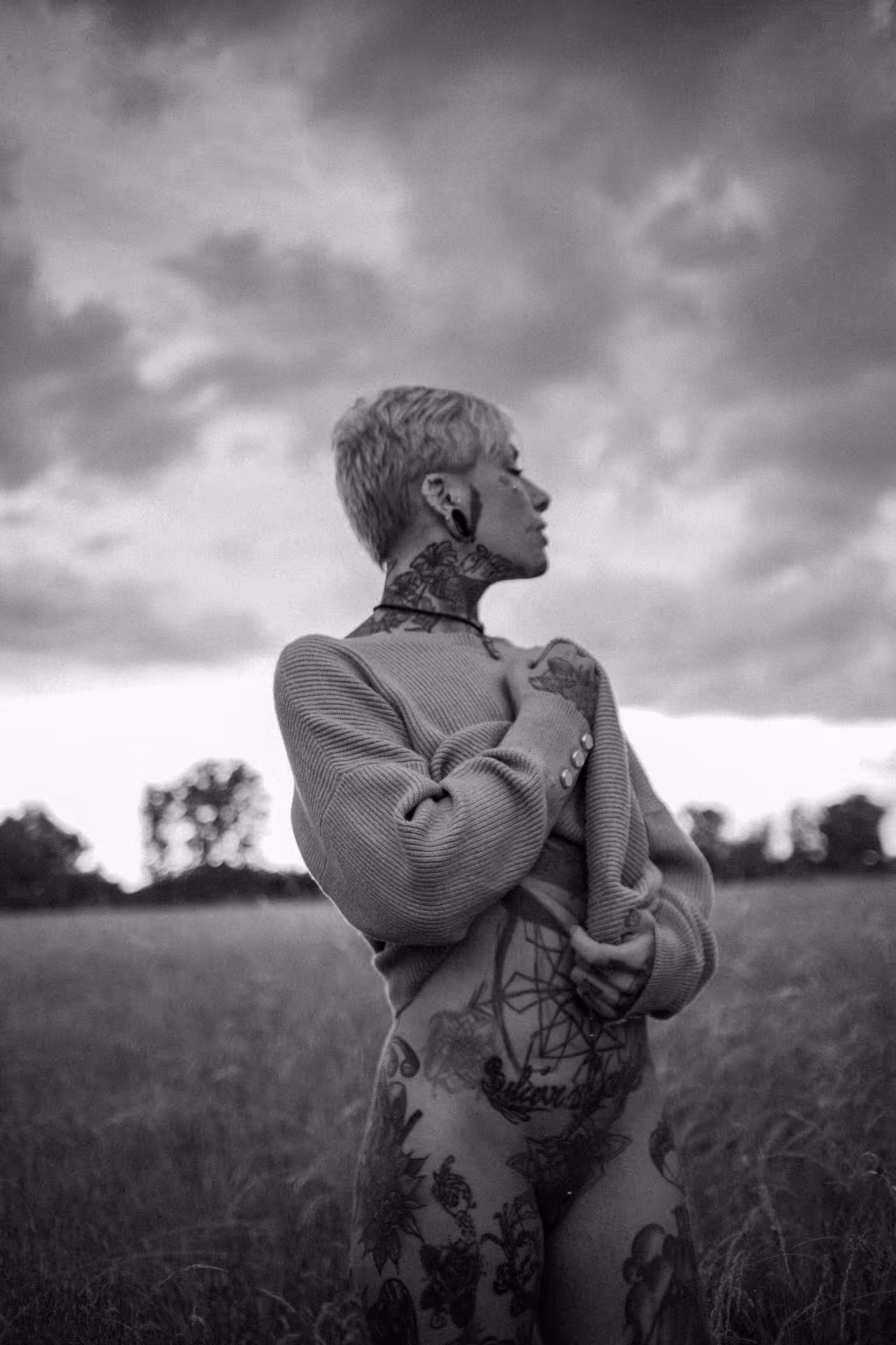 Noir Nude tattooed on field 