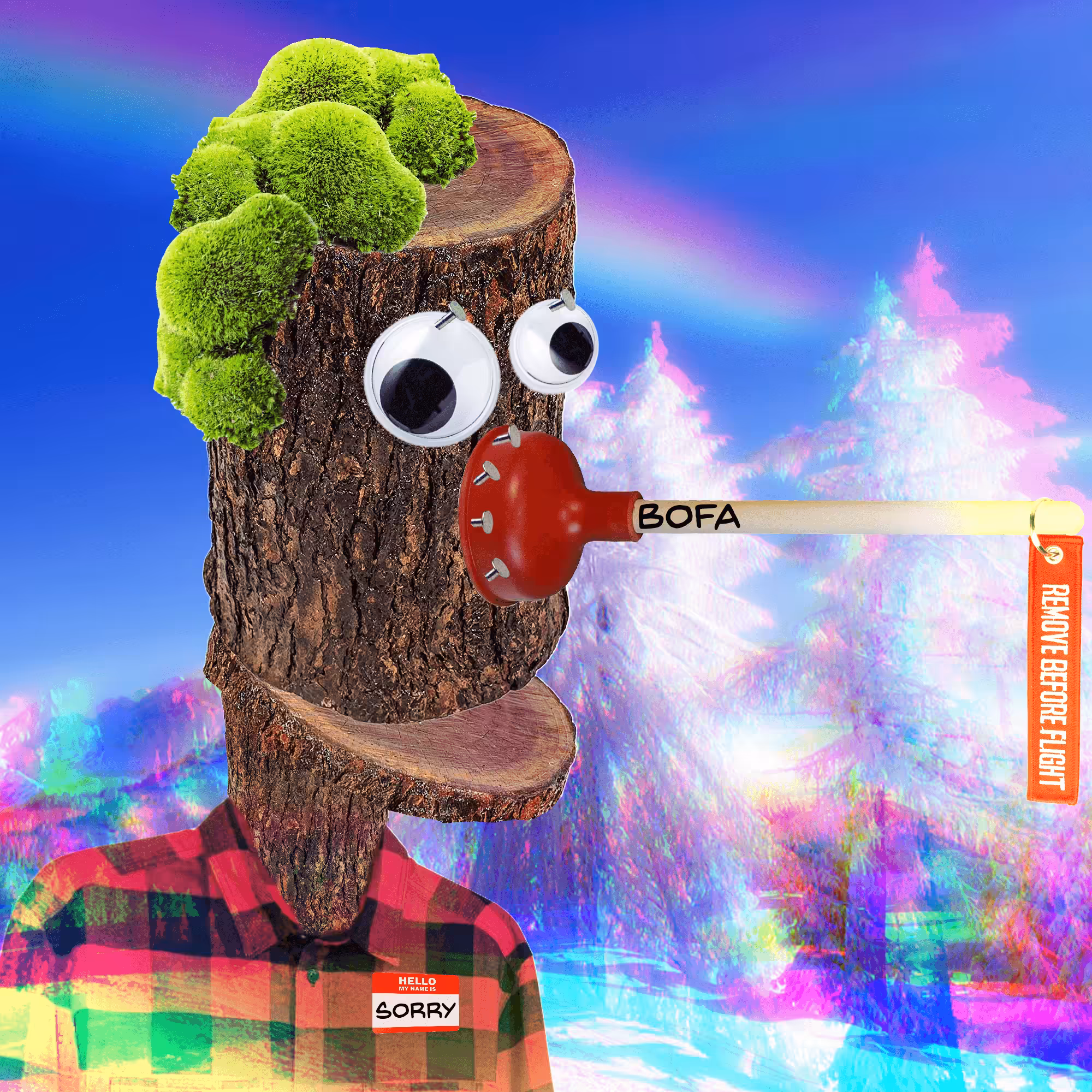 low effort canadian pinocchio punk casually tripping on lsd in the winter snow
